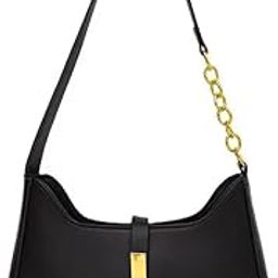 Shoulder Bags for Women, Cute Hobo Tote Handbag Mini Clutch Purse with Zipper Closure(Color_Black)-29