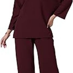 Selvia Women's Co-ords Set|Lycra Oversized Top & Trouser Set|Casual Co-ords Set for Women|Two Piece Co-ord Set|Office Wear Co-ords Set-image-28