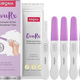 Sirona OvuRx Midstream Urine LH Ovulation Test Kit for Women | Pregnancy Planning & Fertility Test | Rapid & Accurate Results in 5 Mins | Single Step Ovulation Kit Pack for Home | Pack of 5-26