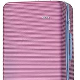 Large Expandable Luggage Hard Shell Checked In 40-45kg Trolly with smooth spinner wheels and secured combination lock for travel (Rose Gold, Checked 32-Inch)-image-50