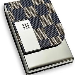 Felstar Pu Leather & Stainless Steel Credit/Debit ATM Visiting Card Holder Brown for Men Women Day Gift, Corporate Gift for Employees (1.5 x 9.5 x 6.5 cm)-53