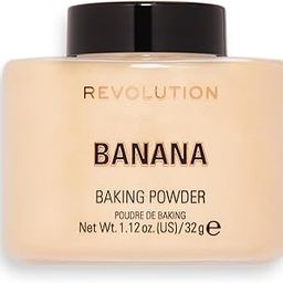 Makeup Revolution, Banana Loose Powder, Makeup Setting Powder, Gives Brighten & Glowing Skin, Provides Long-Lasting Coverage, Reduces Shine for Medium to Dark Skin Tones - 32g-10