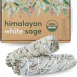 Vedanum Natural Himalayan White Sage Smudging Stick Bundles for Negative Energy Removal, Cleansing and Replenishment (Pack of 2)-image-62