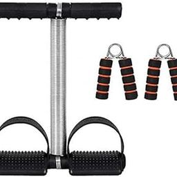 CONSONANTIAM Tummy Trimmer Single Spring Black (With Foam Hand Gripper) Fat Burner, Weight Loss Home Gym Exerciser. Fitness Equipment-21