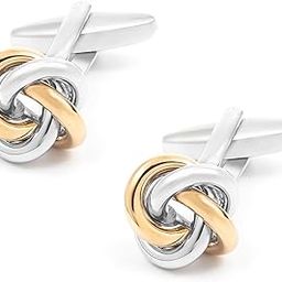 Silver Plated Spiral Shape Cufflinks Stylish Formal Bussiness Corporate Gift For Men-picture-25