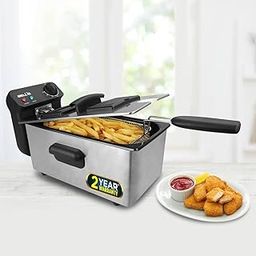 iBELL DF310M Electric Deep Fryer 3 Litre Stainless Steel 2000W with Variable Temperature Control Lid (Silver)-10