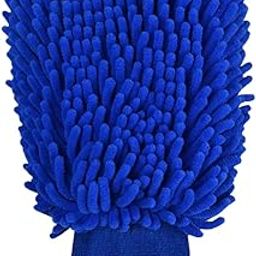 11oils AutoCare Premium DarkBlue Chenille Microfiber Cloth 1pcs, Lint-Free, Scratch-Free,Highly Absorbent, Suitable for Cars, Windows, Kitchens and Home Cleaning Exterior. Microfiber Car Wash Mitt-picture-30