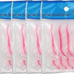 MAPPERZ Oral Care 3 in 1 Tooth Cleaning Dental Floss Toothpicks Pvc Set for Fresh Breath and Healthy Gums- 20 Piece (White) (Pack of 5)…-0
