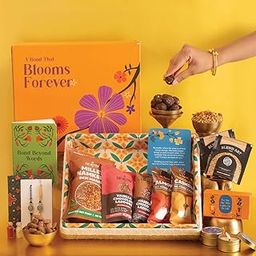 14- Item Jute Tray Rakhi Gift for Bhaiya Bhabhi – Sustainable Gift Hamper with Evil-Eye Rakhi & Bracelet – Dry-Fruit Chocolate Laddoos, Chocolate Coated Nuts, Scented Candles & Planner & more-image-20