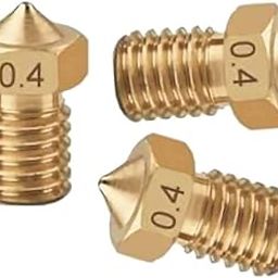 TESSERACT 0.4mm Extruder Nozzle For 3D Printer | V6 Type Brass Nozzle for 3D Printing | Made in India Compatible With E3D V6 And E3D V5 J-Head Hotend And M6 Threaded Extruder (Qty- 3 Nozzles V6 0.4mm)-26