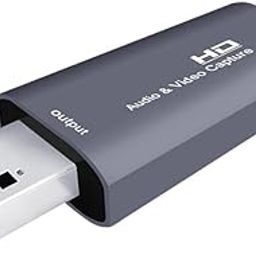 Tobo Audio & Video Capture Card, USB3.0 HDMI to USB 2.0 Video Capture Device Compatible with Full HD1080P 60FPS,Game Recording, Live Streaming Broadcasting TD-821HVC-7