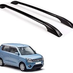 SPREADX Car Non-Drilling Metal Roof Rail Black Set Suitable For Maruti Suzuki Wagon-R Type-4-32