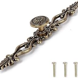 HASTHIP® Traditional Antique Brass Cupboard Cabinet Drawer Door Pull Handle Wardrobe Handle 191mm-picture-13