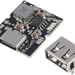 Hexonix USB Type-C 5V 2A Step-Up Boost Converter Module – Charging & Discharging Board with LED Display for DIY Power Projects-31