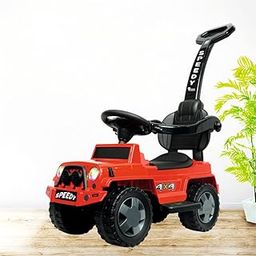 Panda Baby Products Speedy+ Ride-On Jeep for Kids with Music & Horn Steering with Back Support seat, Safety Arms, Parental Control Handle, Seat Storage, for Kids 1 to 3 Years Upto 25 Kgs(Red)-image-86