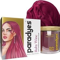 Paradyes Top-up Semi-permanent Ruby Wine DIY Conditioner Based Hair Colour, 120 gm-image-37