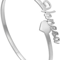 RoiDes Arts Custom Name Cuff Bangle Bracelet Women Personalized Open Bangle For Female Cute Ladies-image-9