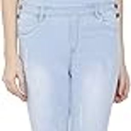 Light Blue Damage Denim Solid Casual Dungaree for Women-picture-14