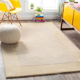 Handmade Pure Woolen Plain Carpet with 1 inch Thickness Carpets for Living Room 3x5 Feet Color Camel-image-6