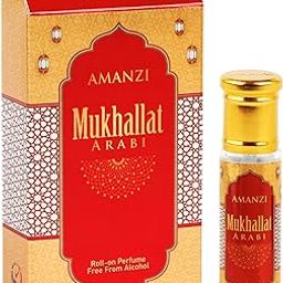 AMANZI - Mukhallat Arabi - Attar - Long lasting Roll on Fragrance Oil Alcohol free For Men and Women 6ml-image-3