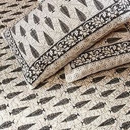 IndiNest Cotton Jaipuri Bedspread|Double Bed Breathable Soft & Comfortable|Cotton Bedspread for Double Bed Queen and King Size for Home, Hotels & Guest House (8.5 ftX 6.5 ft, Grey Pine Tree)-image-31