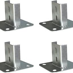 SOLARWARE GI Base Plate for 80x40mm C Channel - Solar Panel Stand Mounting (Pack of 4 with Nut Bolts)-image-37