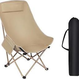 YESVIYA Camping Chair Portable Folding Outdoor Chair with Side Pockets – Heavy-Duty Compact Travel Chair for Camping, Fishing, Garden & Patio Use-11