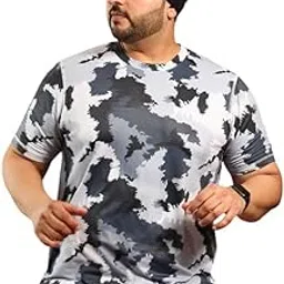 instafab Plus Men's Basic Activewear T-Shirts for Casual Wear | Short Sleeves | Anti-Odor | Dri-Fit | Jersey T-Shirt Crafted with Comfort Fit & High-Performance-picture-11