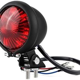 E-GENERIX® Universal Motorcycle Red Colored Lens LED Brake Stop Lamp with Running Function for Chopper | Bobber | Cafe Racer | Old School | Bobber | Touring | Sports | Dirt Bikes-26
