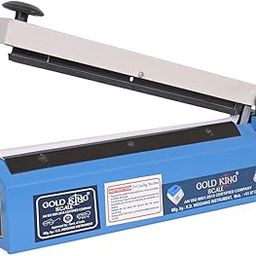 GOLD KING 10-Inch Heat Sealing Machine – Plastic Packaging, Vacuum Sealer for Food & Plastic Bags, Food Vacuum Packing Machine for Home & Commercial Use - Pack of 1 (Blue)-image-94