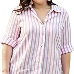 Women Cotton Shirt,Striped Shirt for Women 4.-image-20