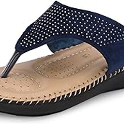 Women Thong Sandals & Comfortable Ortho Care Sandal For Ladies | Fashion Wear Sandal & Chappal | Soft Cushioned for More comfort (2855)-image-55