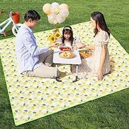 RAJA DHIRAJ Polyester Outdoor Picnic Mat 200X200Cm Blanket Waterproof Camping Sand-Proof Foldable Large Oxford Cloth Moisture-Proof Tent Portable Travelling Mats Large for Beach Travel Pad-17