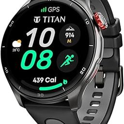 Titan Celestor Smart Watch, 1.43” AMOLED Display & AOD, 60Hz Fluid Display, Advanced GPS with Altimeter, Barometer & Compass, Piezoelectric Crown, BT Calling, Upto 7 Day Battery, 3ATM (Black)-18