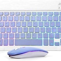 GEUTIERL Bluetooth Keyboard and Mouse Combo for iPad - Rechargeable Wireless Keyboard & Mouse Backlit Compatible with iPad 9th/8th Gen, iPad Pro/Air/Mini-image-75