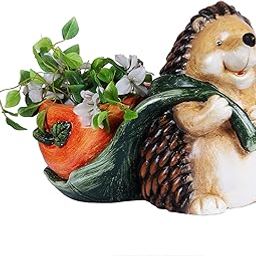 Wonderland Hedgehog Push cart with Pot, Planter, planters for Garden pots and planters, Home Decor, Garden Decor, Garden pots for Balcony Decoration, Kids Room, Gift-image-11