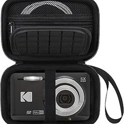 Elonbo Camera Carrying Case for Kodak PIXPRO FZ55 / FZ53 / FZ45 / FZ43 16MP Digital Camera, Black+inside Black, Bag Organiser-64