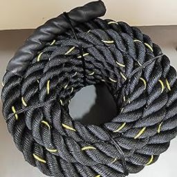 Battle Rope, Heavy-Duty Polyester Rope with Rubber Grips, 38mm Diameter-image-78