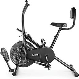 KLIKFIT Air Bike Exercise Cycle Indoor with Dual Moving Arms for Home Gym Cardio Full Body Weight Loss Workout | with Back Support & Twister Plate (4M) - Free Installation Support via Vedio call-image-18