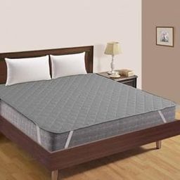Rajasthan Crafts Premium Single Size Waterproof Mattress Protector Smooth Fabric Fits Up 10 Inch Mattress Cover Breathable Noiseless and Washable (Grey, 60x72 Inch)-image-8
