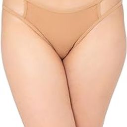 Women's Cotton Low Waist Bikini Panty with Cut-Out Sides in Beige-image-64
