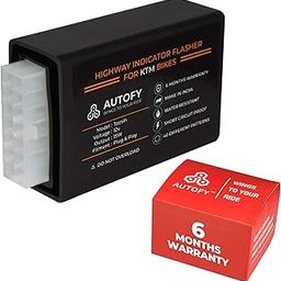 Autofy TOCSIN Plug & Play Highway Indicator Flasher For KTM Bikes With 6 Months Warranty - Indicator Blinker, Hazard Flasher Module (40 Patterns)-7