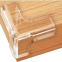 Viraaji T Shape Silicone Corner Guards - Baby Proof Bumper & Cushion to Cover Sharp Furniture & Table Edges, Easy Installation, Self-Adhesive Clear and Transparent Table Corners (Pack of 12)-image-25