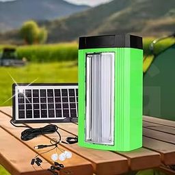 Drumstone (𝟏𝟓 𝐘𝐄𝐀𝐑𝐒 Warranty) Solar Lighting System with 100W LED Tube, 3 Bulbs, USB Charging, 15-Hour Backup, Ideal for Home, Camping & Emergency Power 𝐌𝐮𝐥𝐭𝐢𝐜𝐨𝐥𝐨𝐫-8