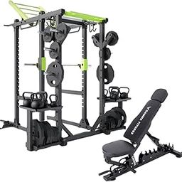 Gamma Fitness Commercial Multi Power Rack Combo CPR-80 with Adjutable Exercise Gym Bench MB-900 | for Commercial Gym or Home Gym Setup-picture-12