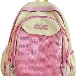 Fashion Backpack Casual Cute For Teen Girls For Outdoor Birthday Gift Street Yellow-image-62