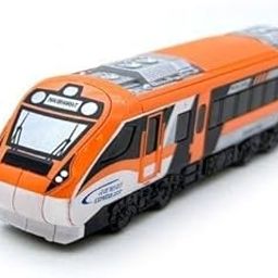 Toyterra Vande Bharat Toy Train Pullback Lightweight Saffron Color-8