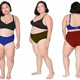 Women's Cotton Blend Plus Size High Waist Hipsters Full Coverage Panties Set | Super Soft, Comfortable Breathable Everyday Wear Panties(Pack of 3)-picture-3