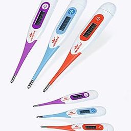 Coronation DT-4333 Digital Thermometer with Flexible Tip - 1 Pc | Quick Measurement for checking Body Temperature | Fever Check | For Oral & Underarm use| Big Display-20
