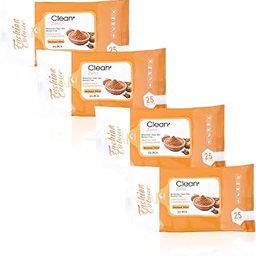 Fashion Colour Platinum Clean It Zero Hand, Face Cleaning Wipes, 25 Wipes, Wet Wipes (Multani Mitti, 25N) Pack of 4-36